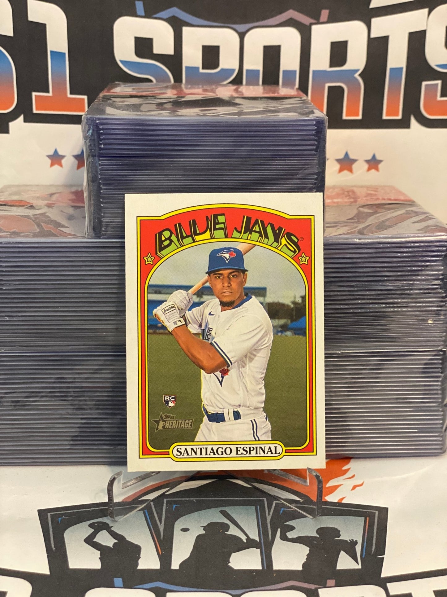 2021 Topps Heritage Santiago Espinal Rookie #630
