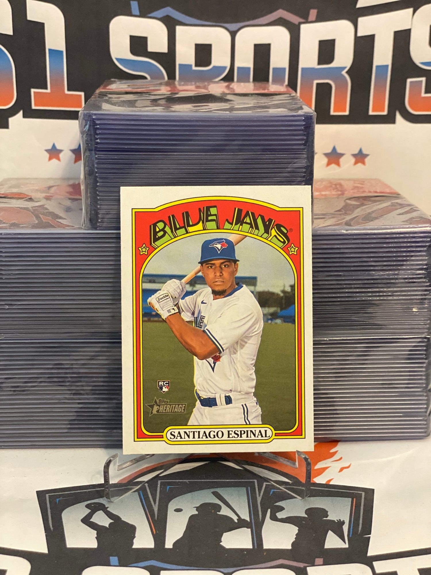 2021 Topps Heritage Santiago Espinal Rookie #630