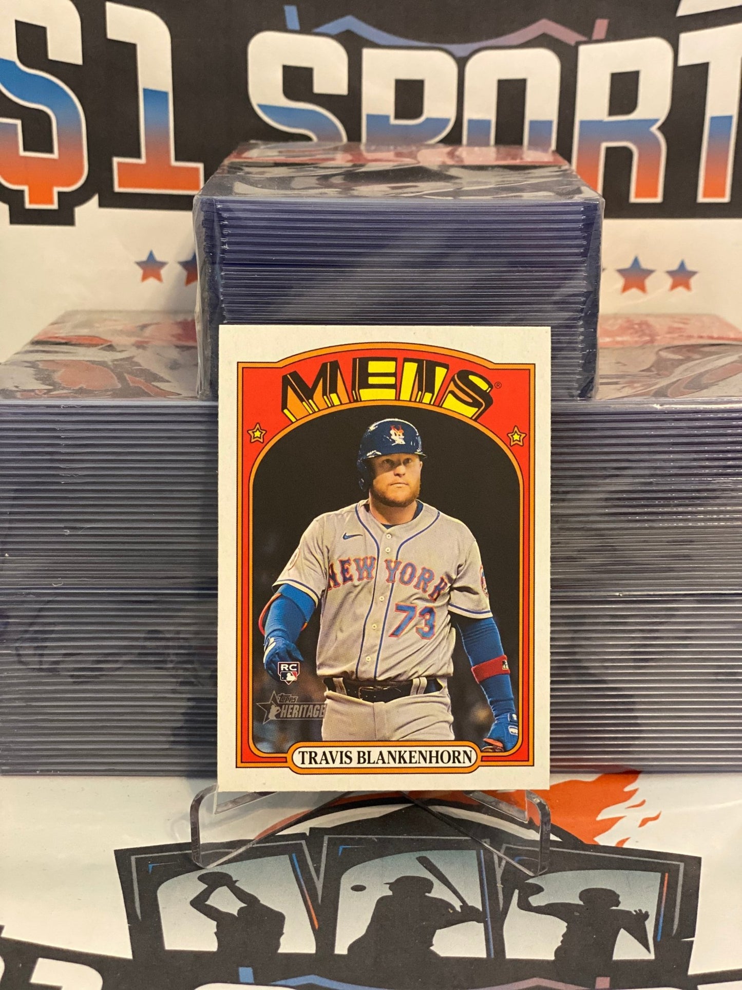 2021 Topps Heritage Travis Blankenhorn Rookie #691