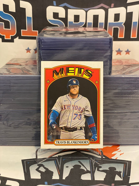 2021 Topps Heritage Travis Blankenhorn Rookie #691
