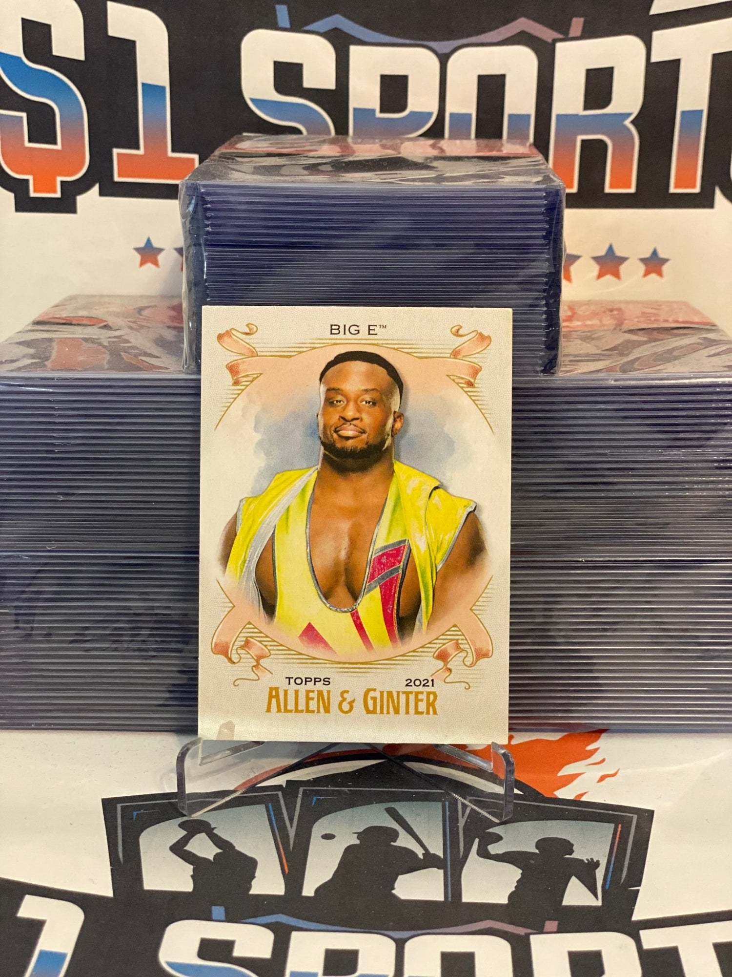 2021 Topps Heritage WWE (Allen & Ginter) Big E #AG-6