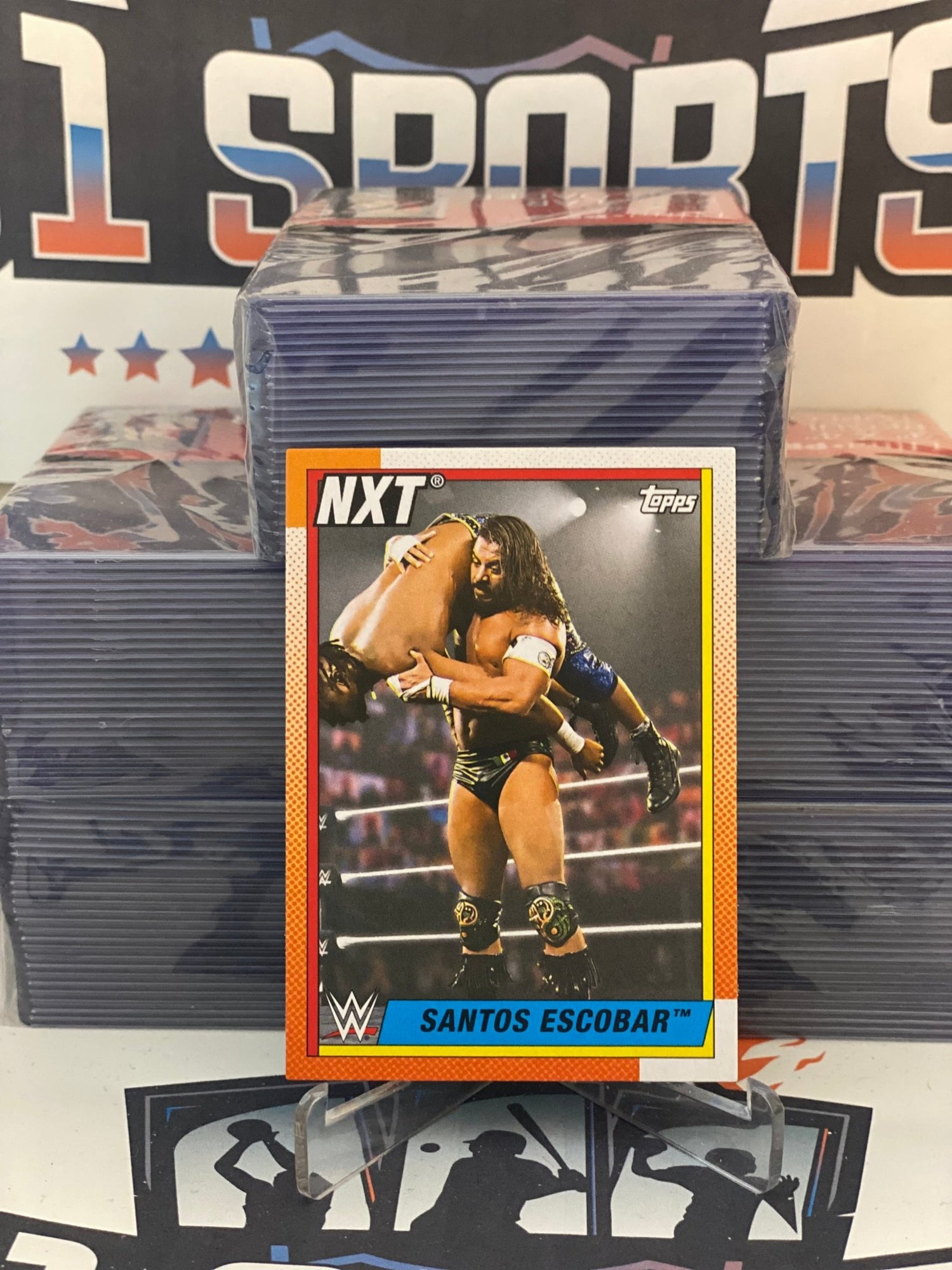 2021 Topps Heritage WWE Santos Escobar #90