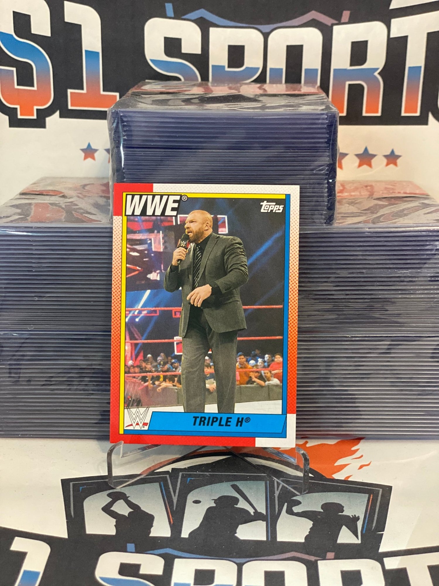 2021 Topps Heritage WWE Triple H #100