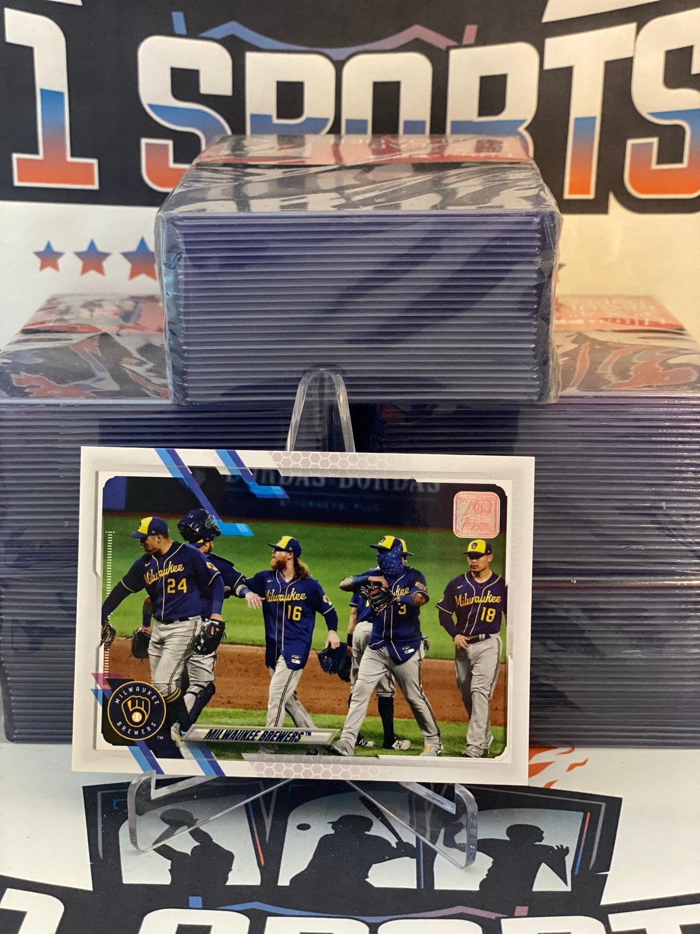 2021 Topps Milwaukee Brewers Team Card #59