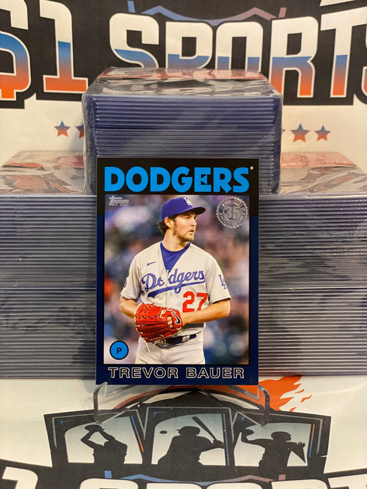 2021 Topps (Navy, 1986 Redux) Trevor Bauer #86B-33