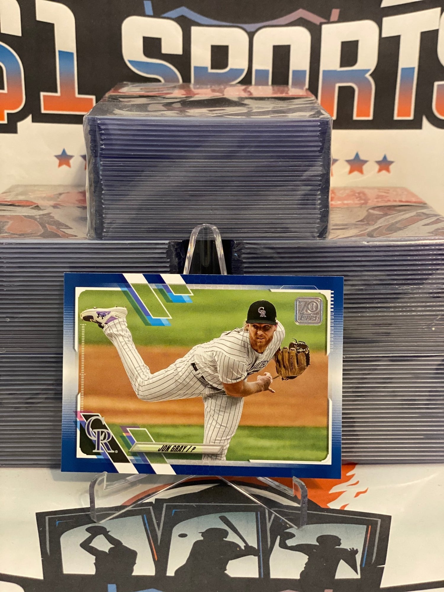 2021 Topps (Navy Blue) Jon Gray #76