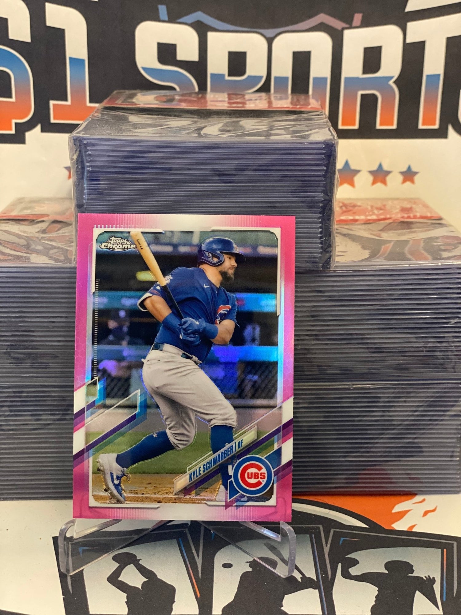 2021 Topps (Pink Refractor) Kyle Schwarber #203