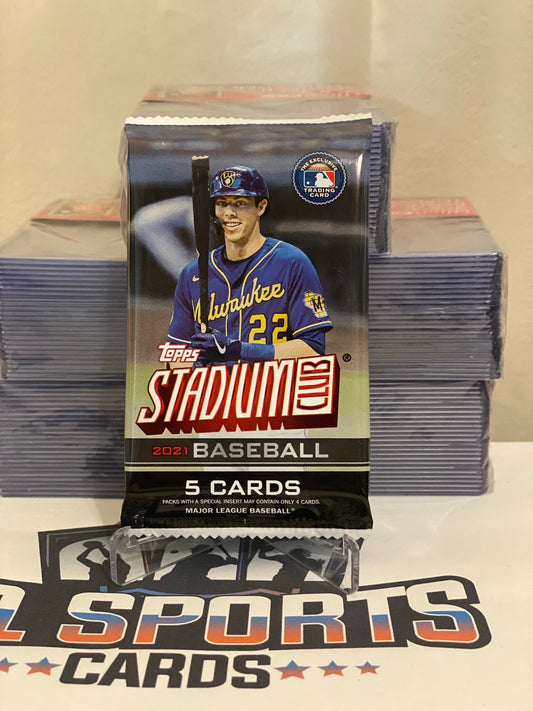2021 Topps Stadium Club MLB Baseball Retail Pack