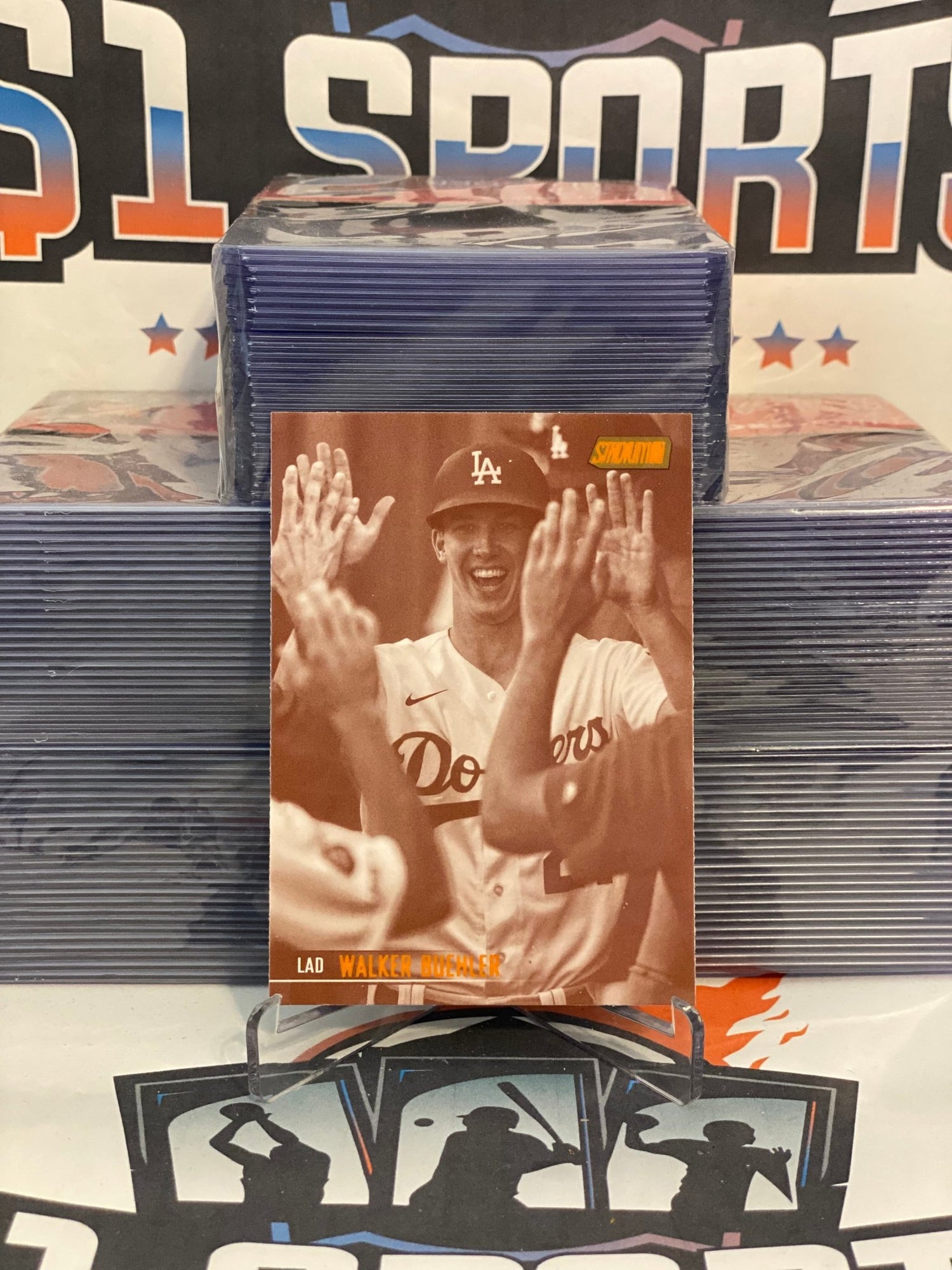 2021 Topps Stadium Club (Sepia Refractor) Walker Buehler #80