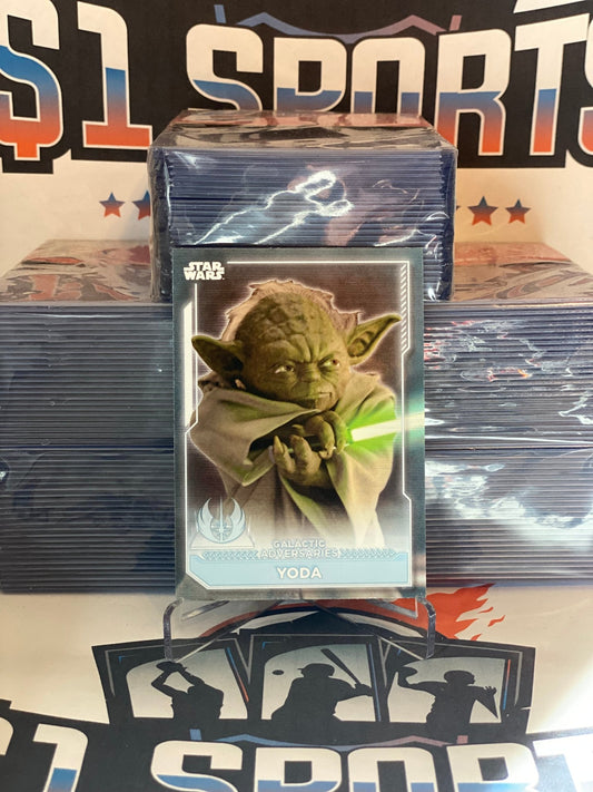 2021 Topps Star Wars Battle Plans (Galactic Adversaries) Yoda #GA-9