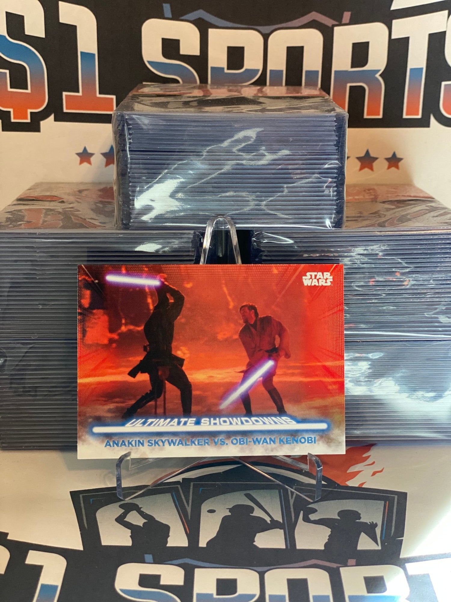 2021 Topps Star Wars Battle Plans (Ultimate Showdowns) Anikan Skywalker vs. Obi-Wan Kenobi #US-3