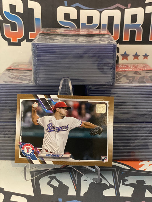 2021 Topps Update (Gold 0684/2021) Dane Dunning Rookie #187