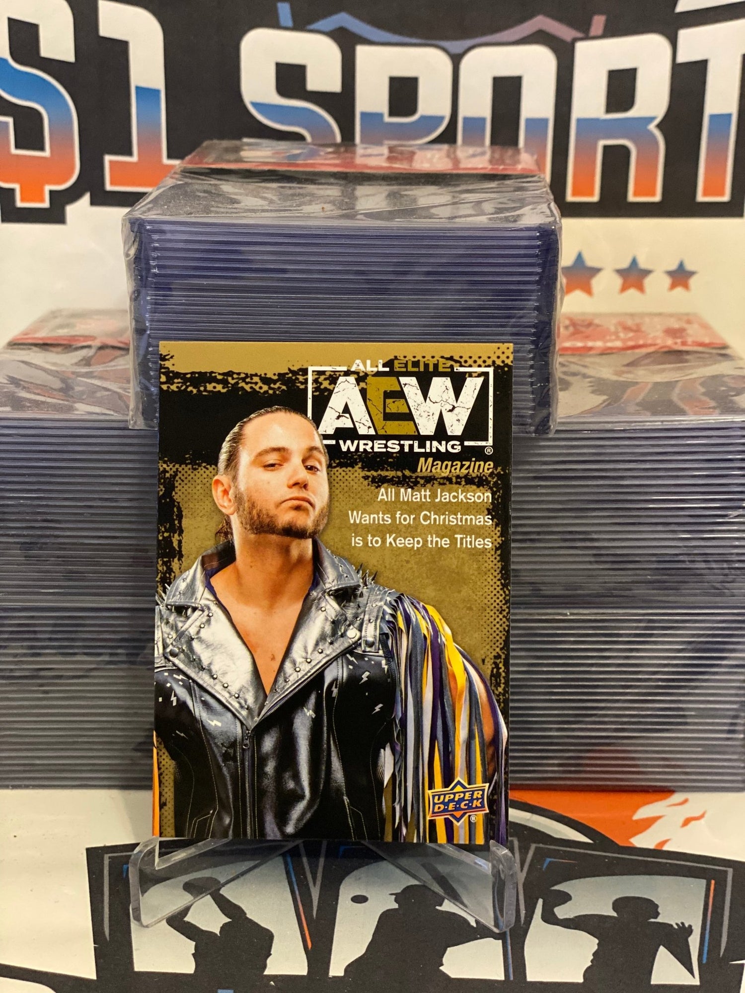 2021 Upper Deck AEW (Gold, Magazine, Short Print) Matt Jackson #93