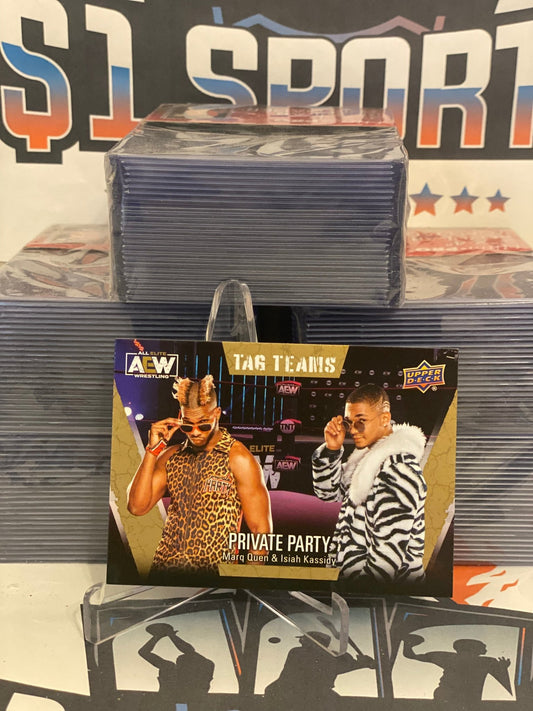 2021 Upper Deck AEW (Gold, Tag Teams, Short Print) Private Party #68
