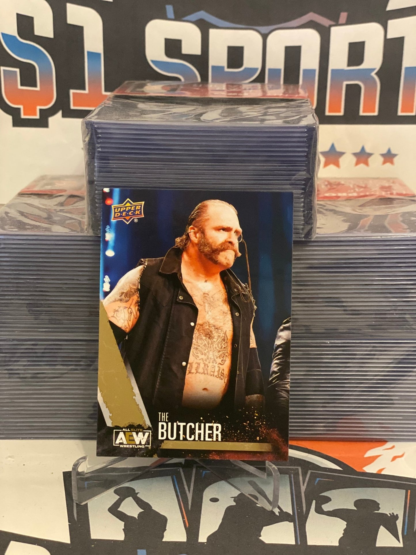 2021 Upper Deck AEW (Gold) The Butcher Rookie #38