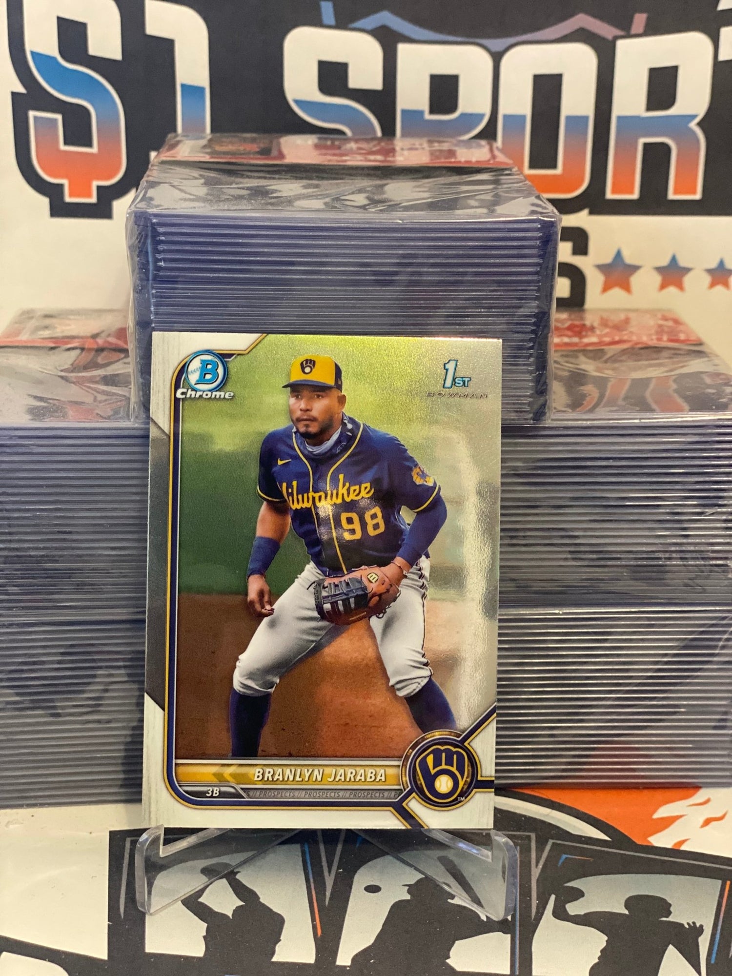 2022 Bowman Chrome Prospects (1st Bowman) Branlyn Jaraba #BCP-15