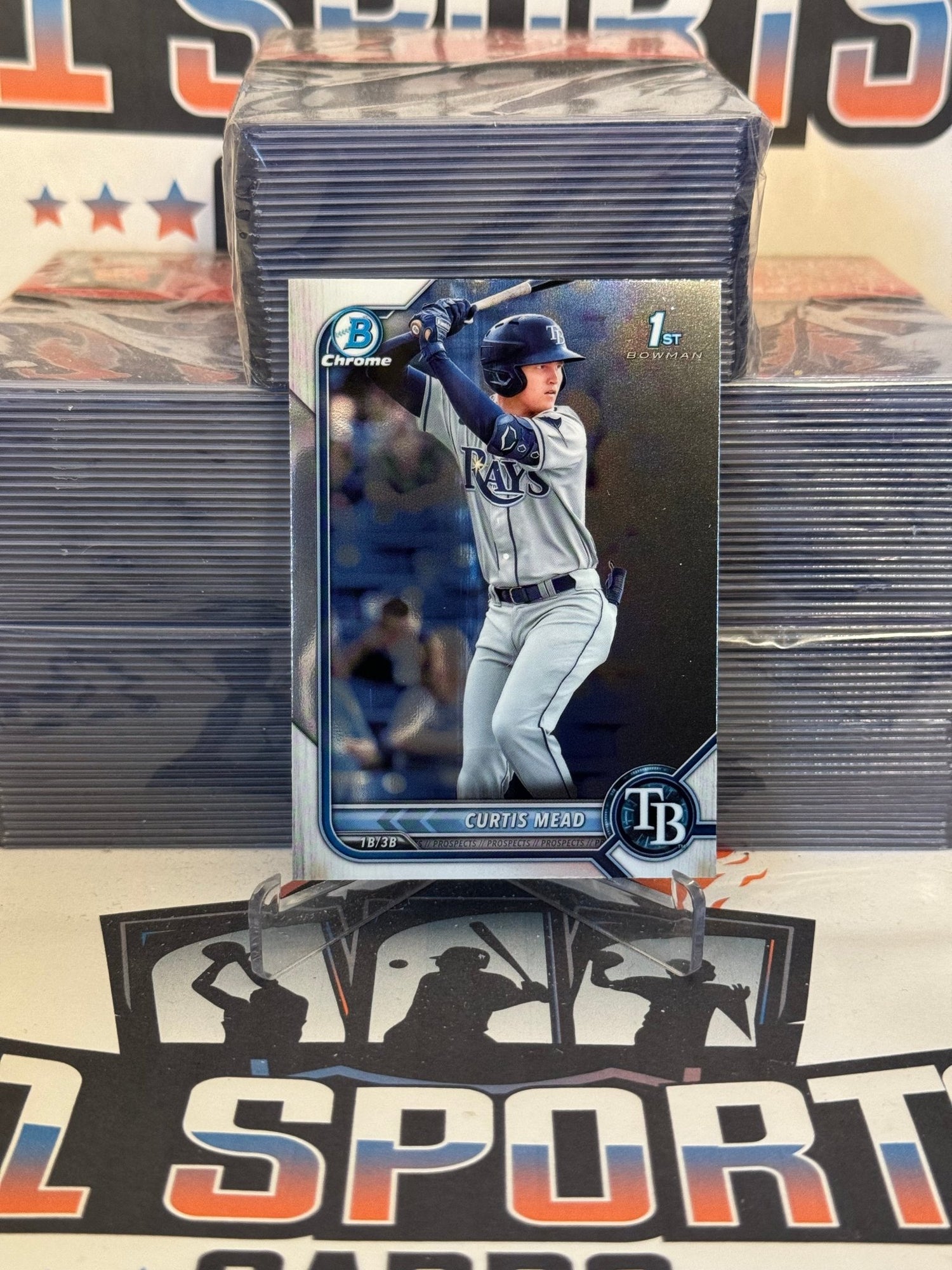 2022 Bowman Chrome Prospects (1st Bowman) Curtis Mead #BCP-10