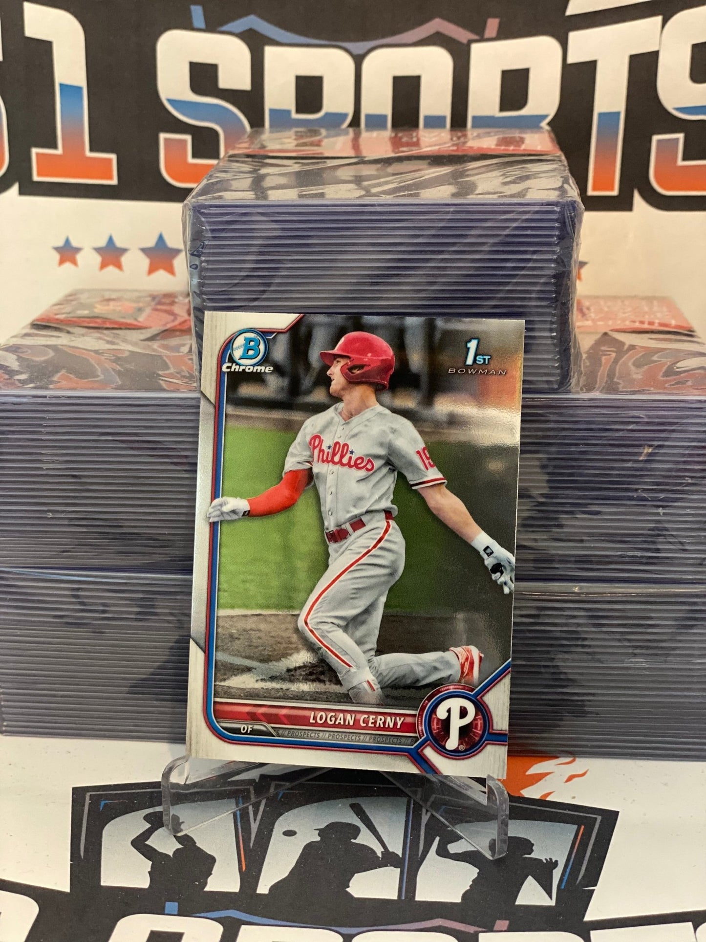 2022 Bowman Chrome Prospects (1st Bowman) Logan Cerny #BCP-120