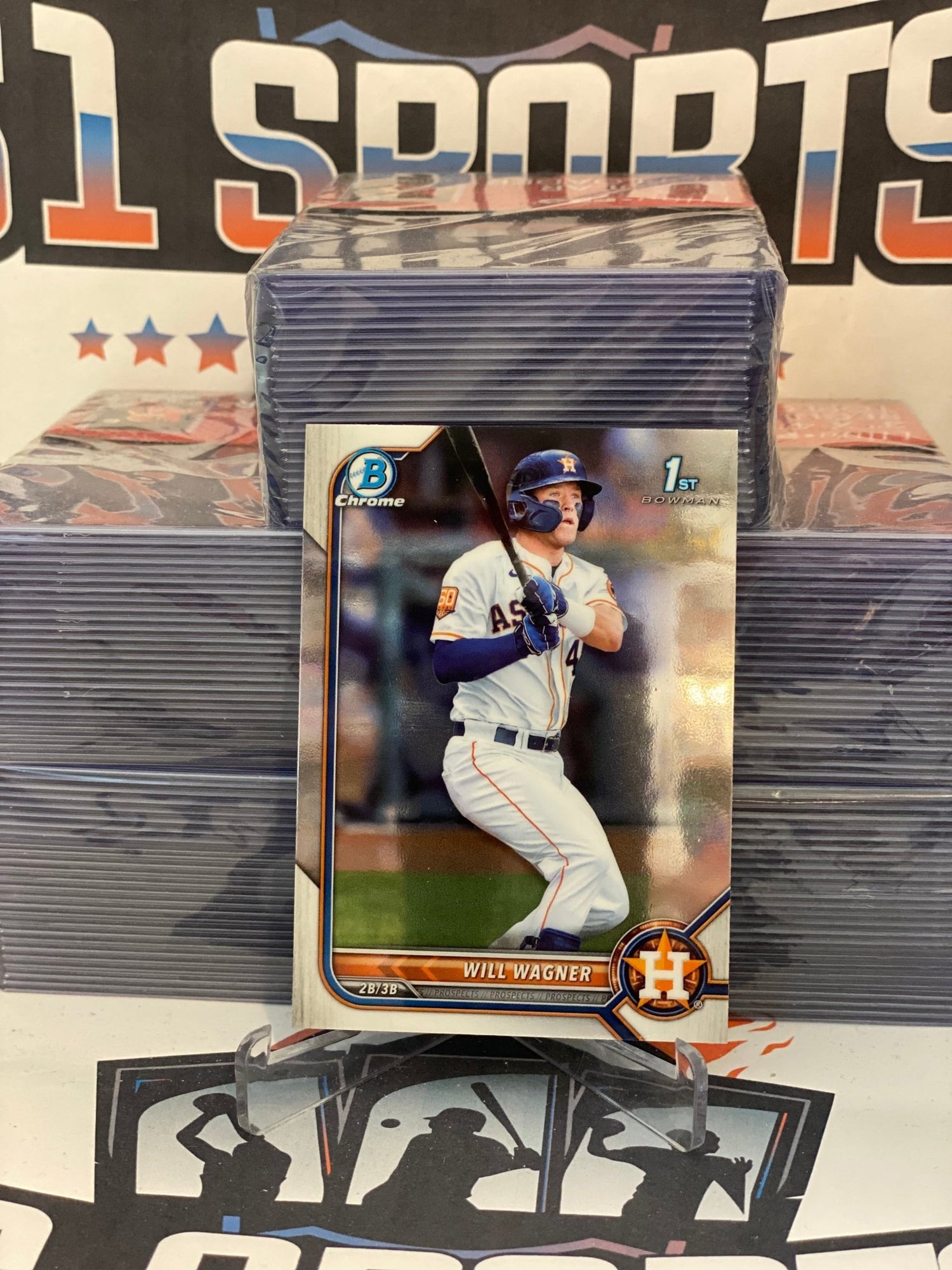 2022 Bowman Chrome Prospects (1st Bowman) Will Wagner #BCP-105