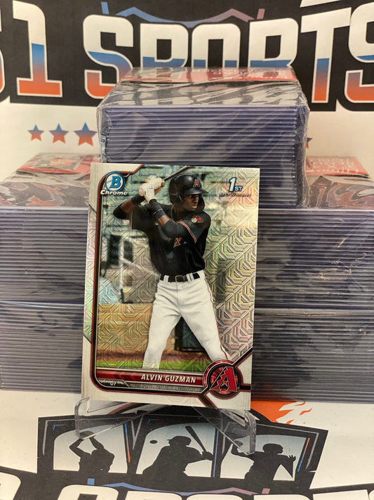 2022 Bowman Chrome Prospects (Mega Refractor, 1st Bowman) Alvin Guzman #BCP-18