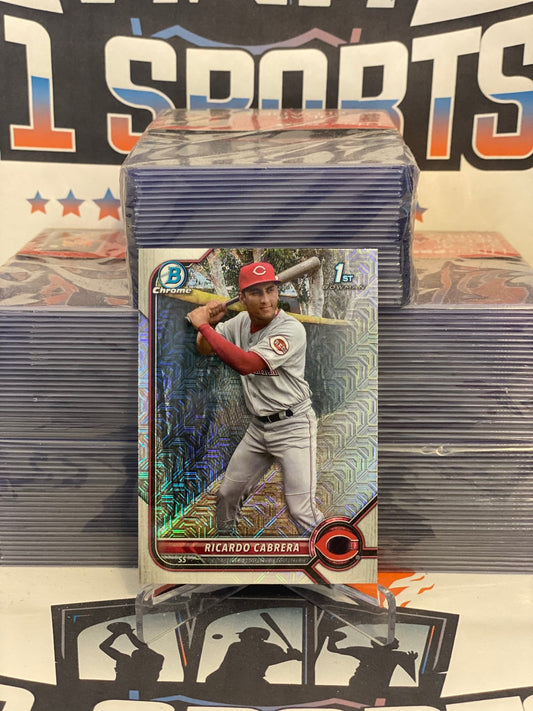2022 Bowman Chrome Prospects (Mega Refractor, 1st Bowman) Ricardo Cabrera #BCP-158