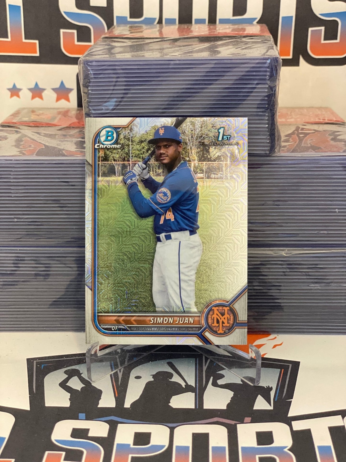 2022 Bowman Chrome Prospects (Mega Refractor, 1st Bowman) Simon Juan #BCP-170