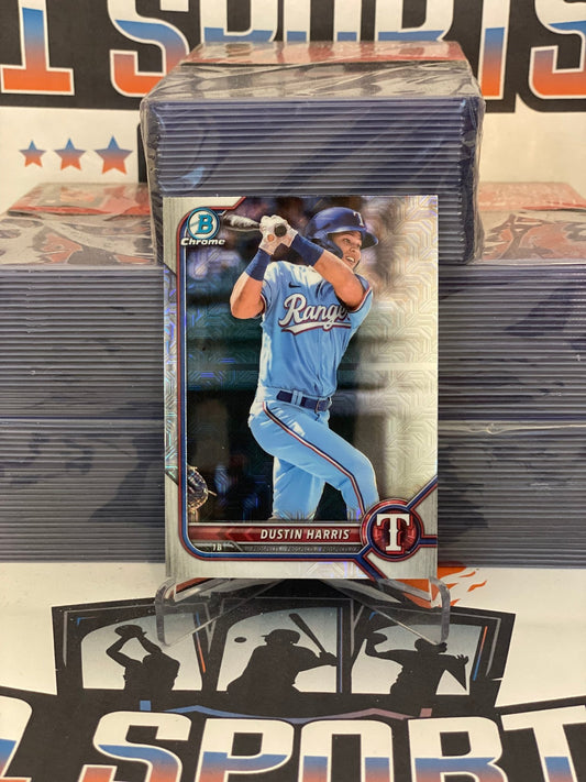 2022 Bowman Chrome Prospects (Mega Refractor) Dustin Harris #BCP-190