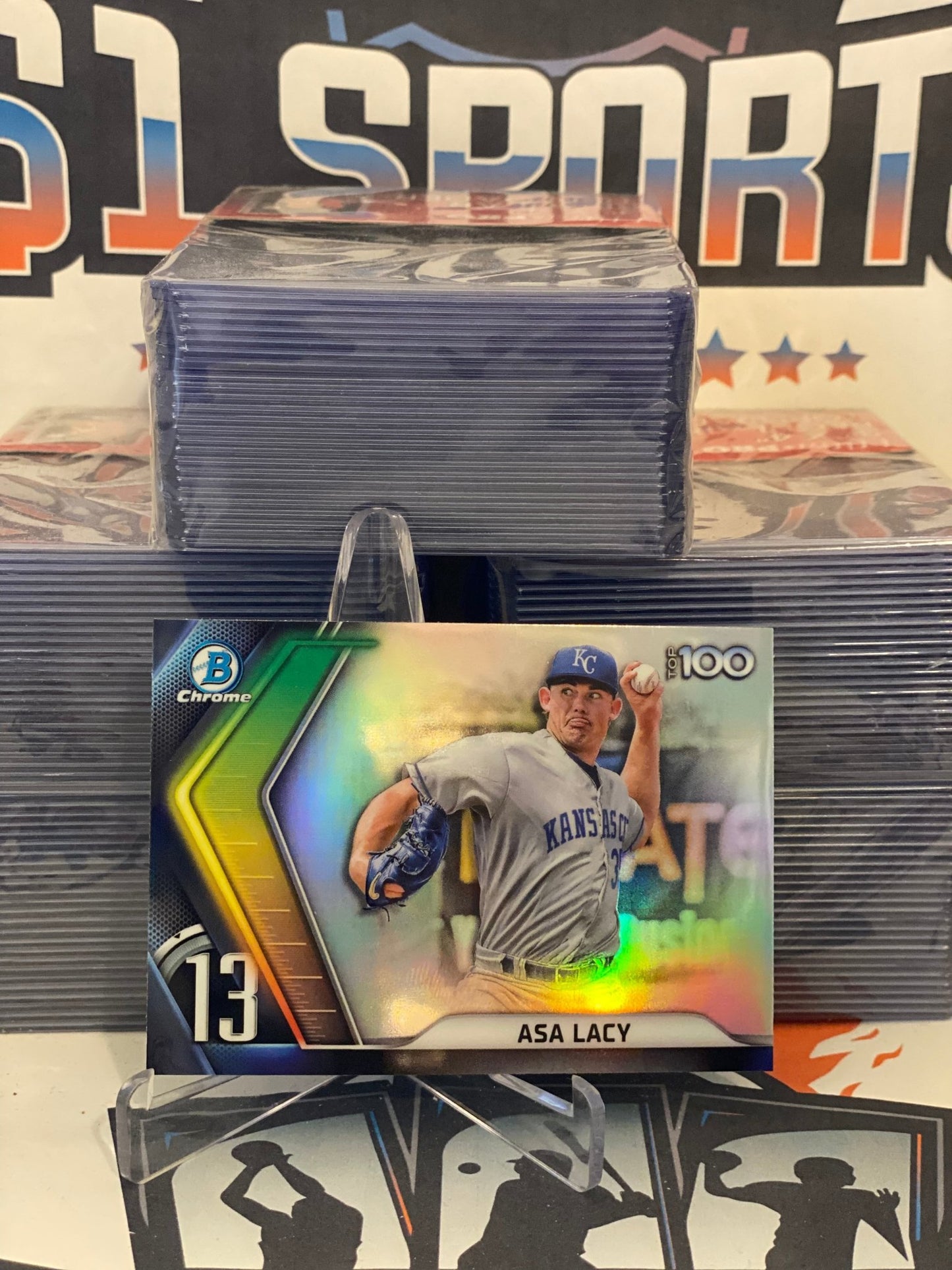 2022 Bowman Chrome (Top 100) Asa Lacy #BTP-13