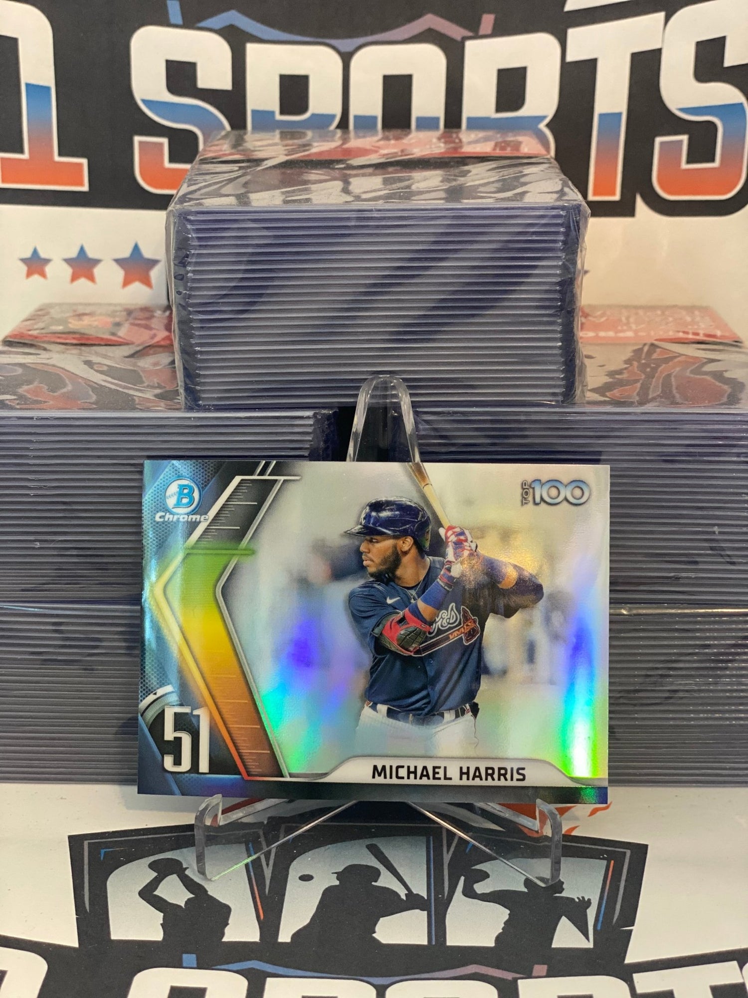 2022 Bowman Chrome (Top 100) Michael Harris #BTP-51