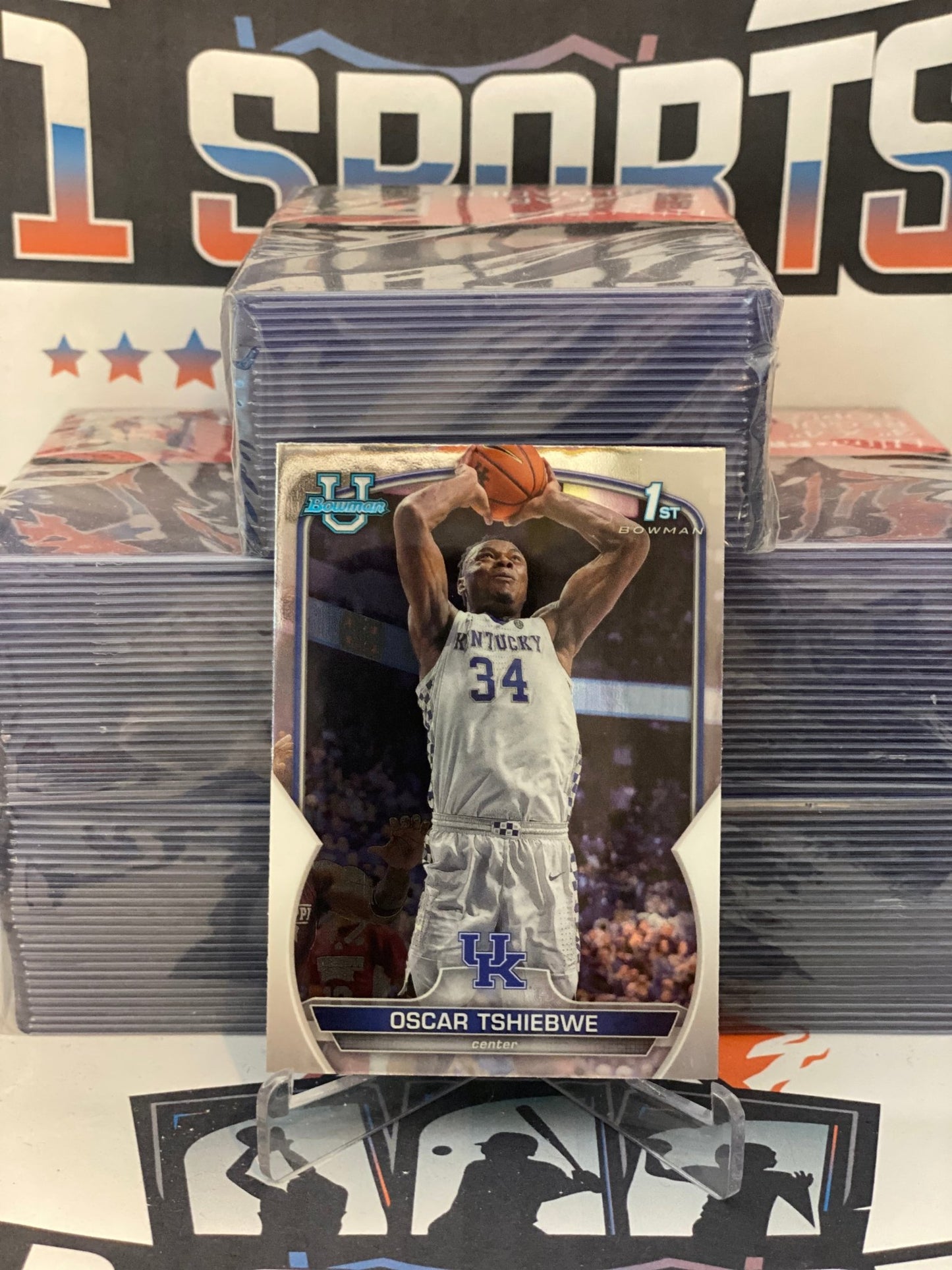 2022 Bowman Chrome University (1st Bowman) Oscar Tshibwe #74