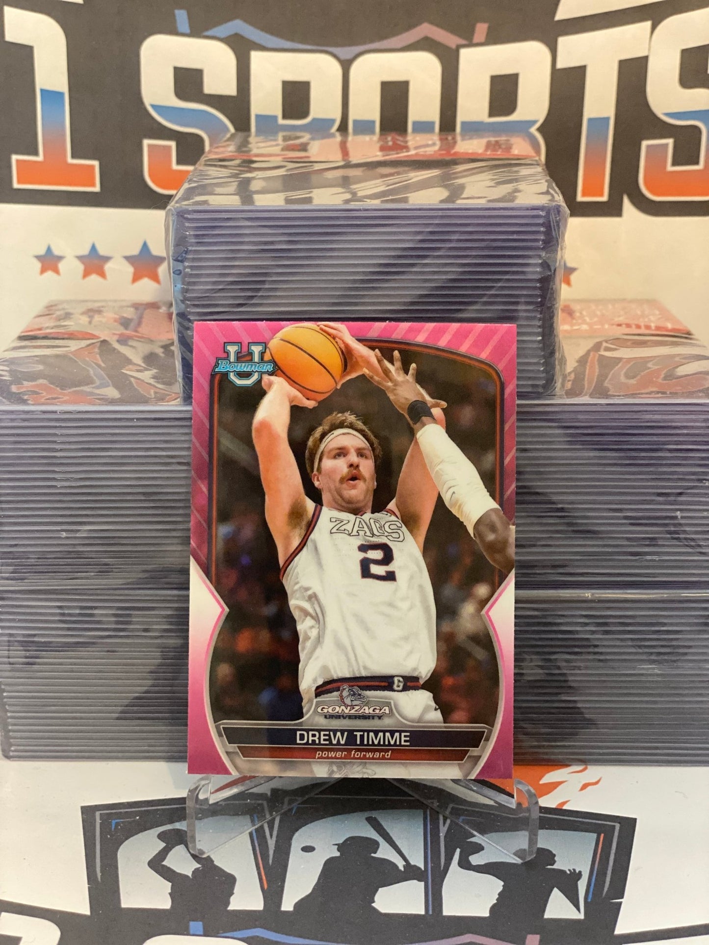 2022 Bowman Chrome University (Pink Refractor) Drew Timme #61