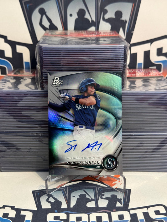2022 Bowman Platinum (Prospect Auto) Starlin Aguilar #TOP-67