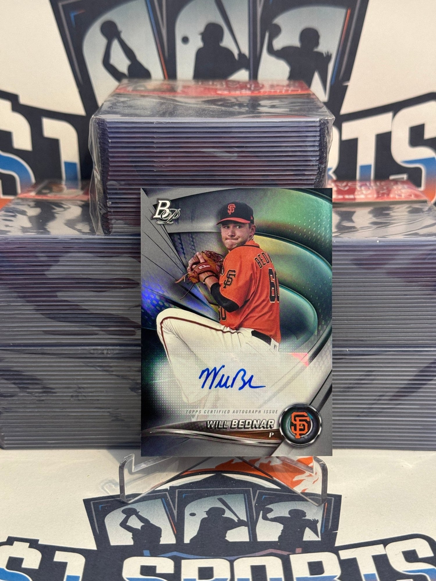 2022 Bowman Platinum (Prospect Auto) Will Bednar #TOP-92