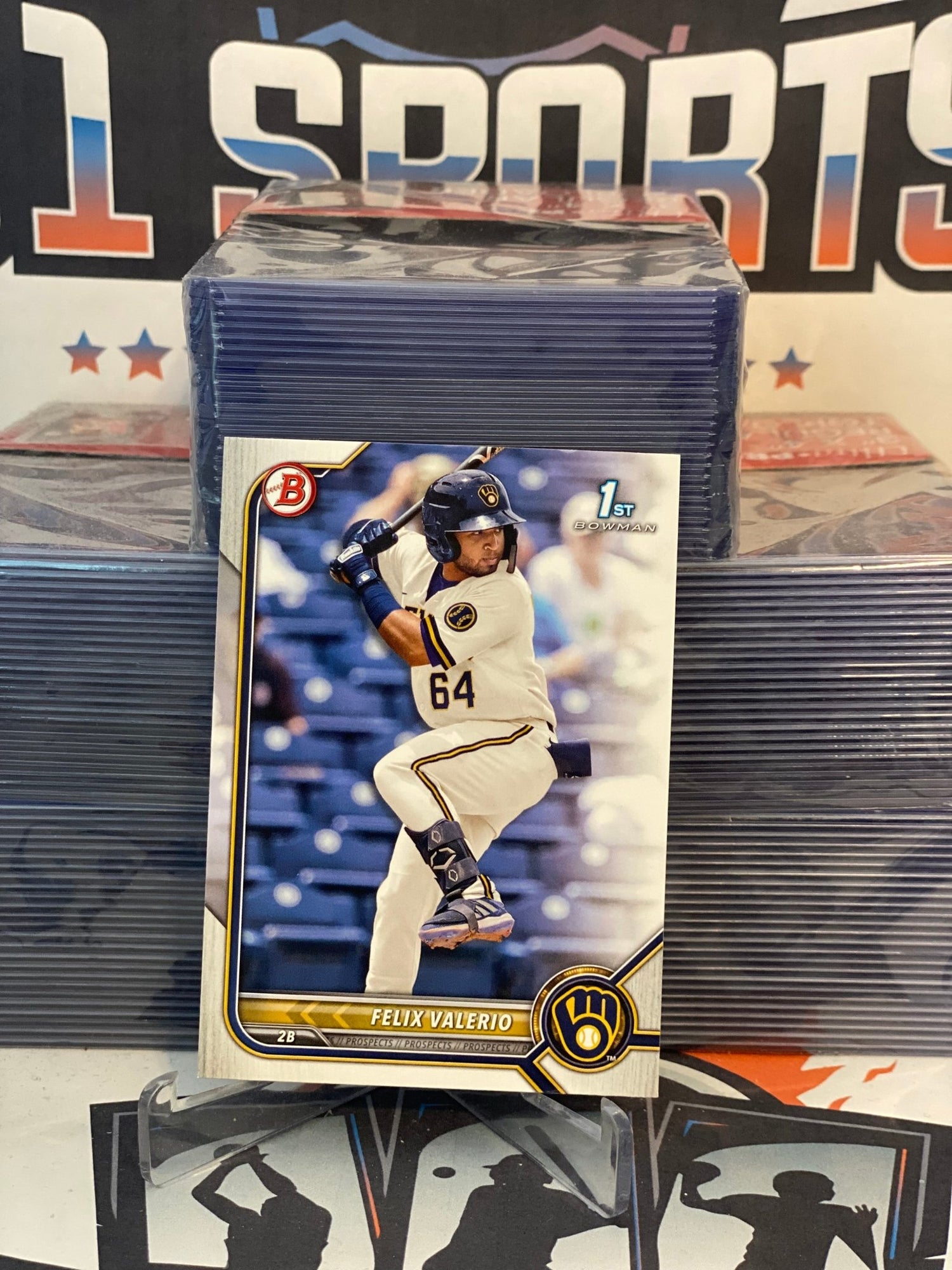 2022 Bowman Prospects (1st Bowman) Felix Valerio #BP-128