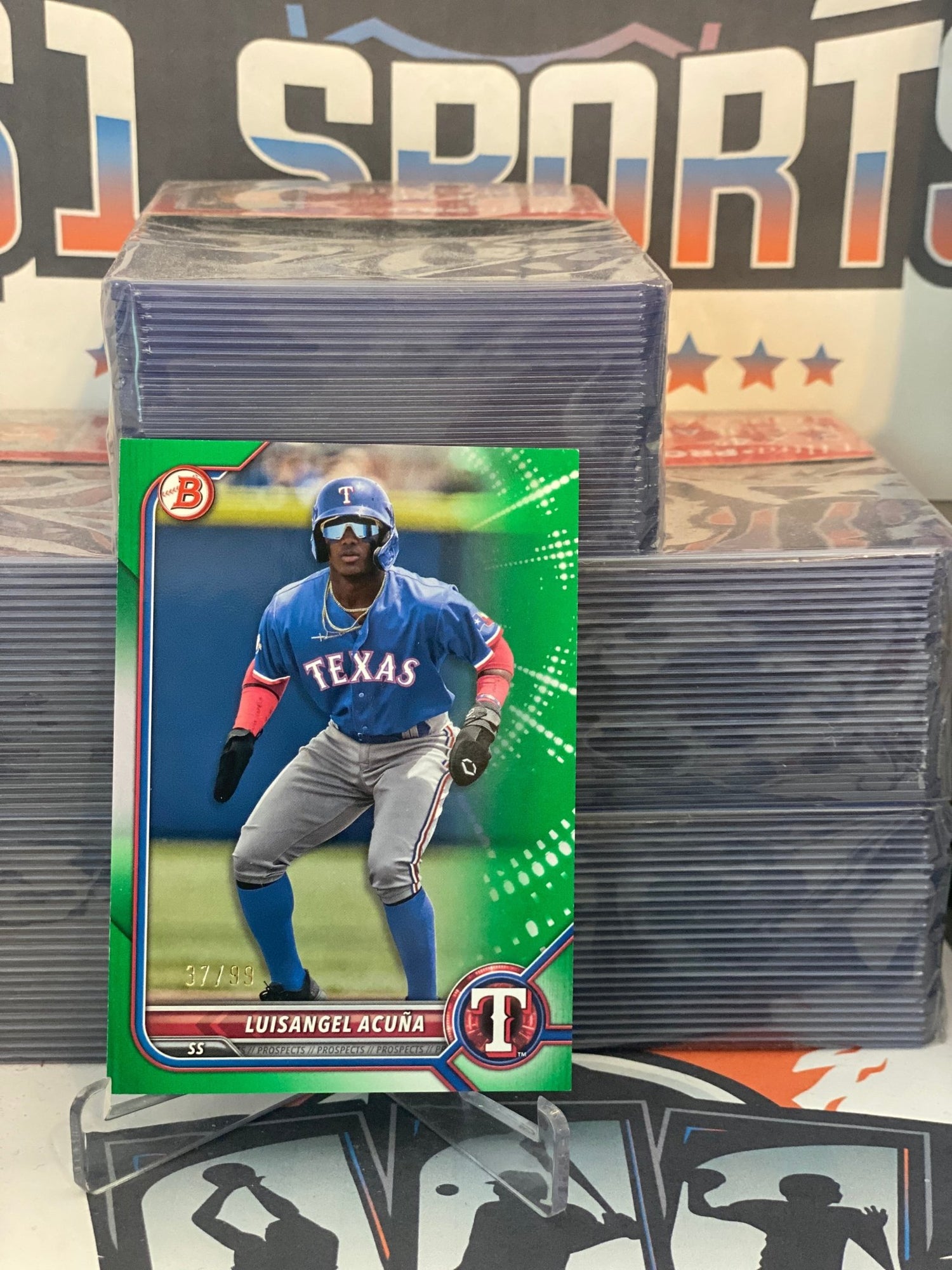 2022 Bowman Prospects (Green 37/99) Luisangel Acuna #BP-72