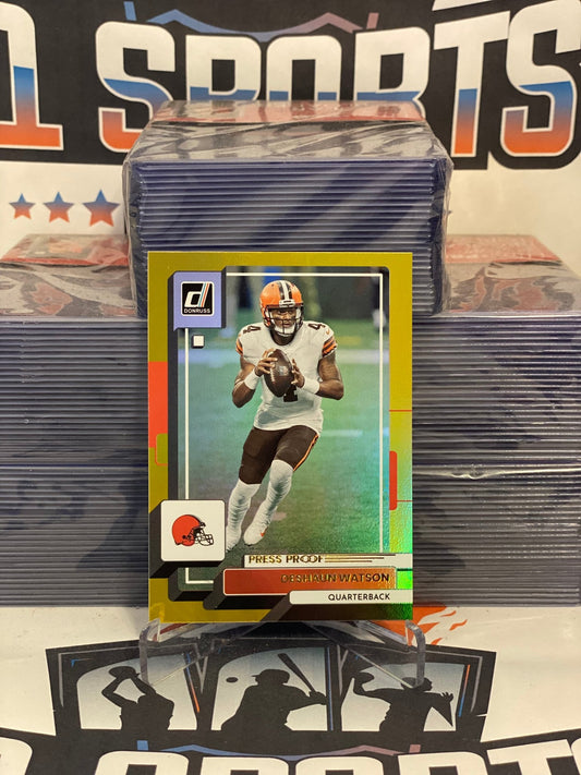 2022 Donruss (Gold, Press Proof) DeShaun Watson #180