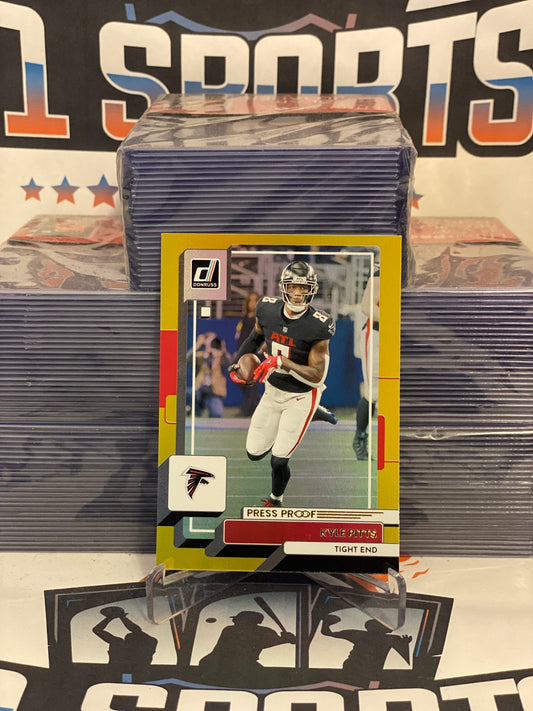 2022 Donruss (Gold, Press Proof) Kyle Pitts #227