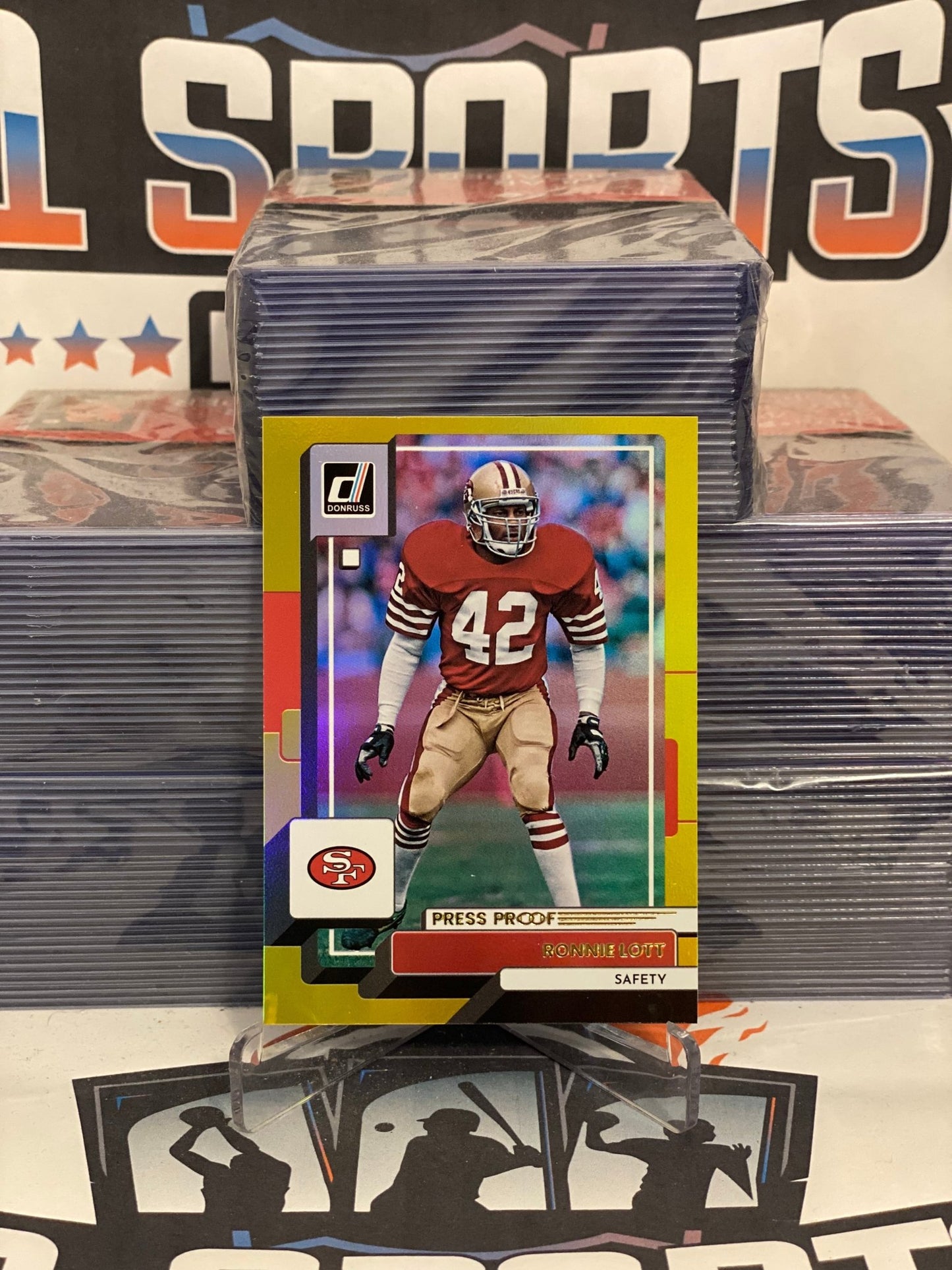 2022 Donruss (Gold, Press Proof) Ronnie Lott #29