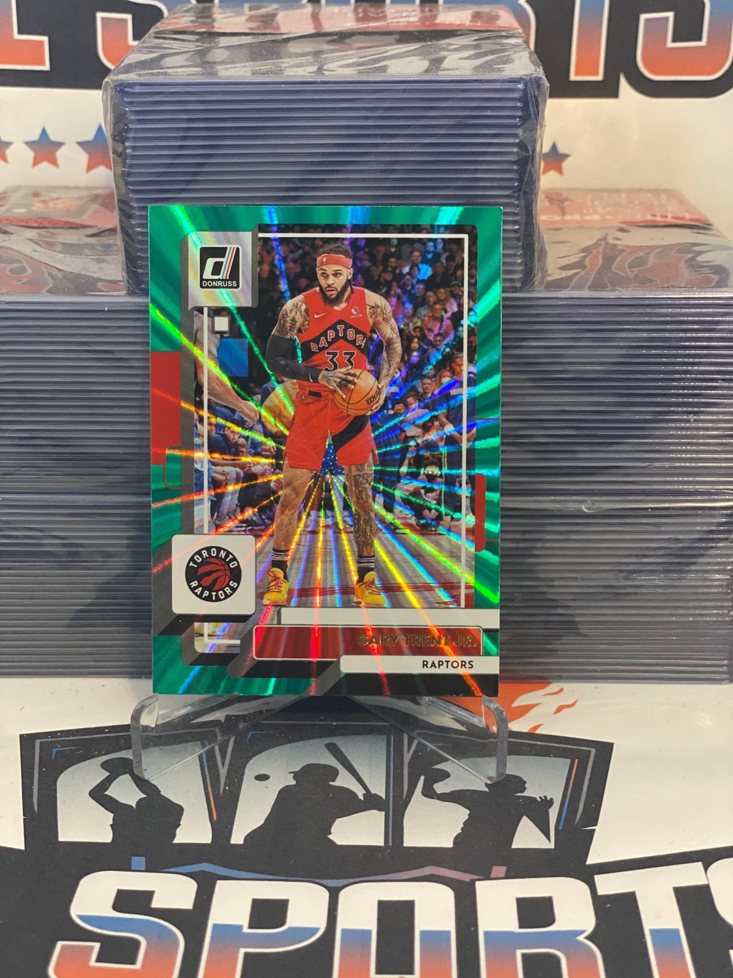 2022 Donruss (Green Laser) Gary Trent Jr. #28