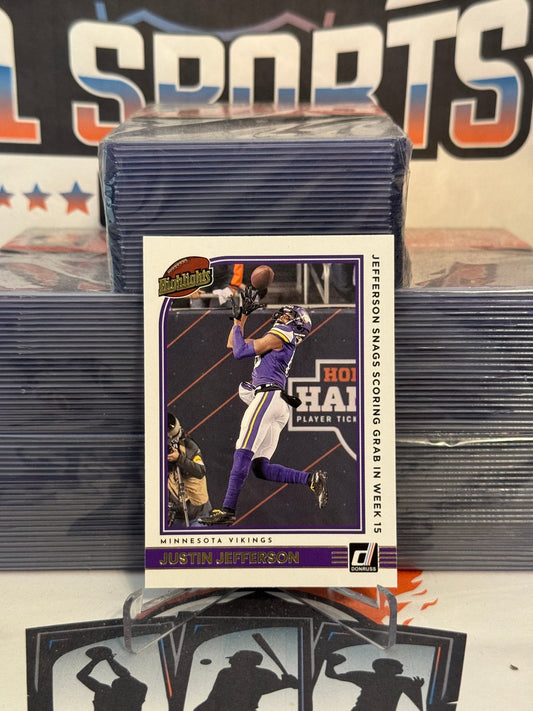 2022 Donruss (Highlights) Justin Jefferson #H-JJ