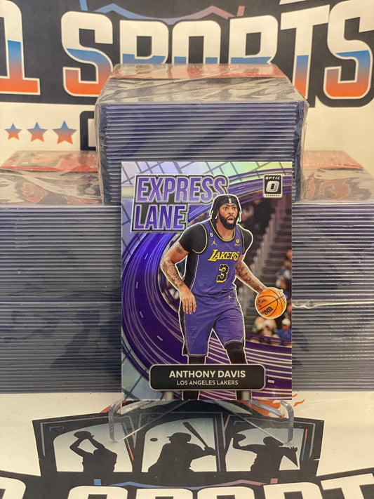 2022 Donruss Optic (Purple Prizm, Express Lane) Anthony Davis #22