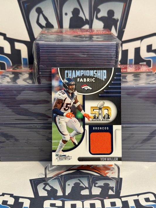 2022 Panini Absolute (Championship Fabric Relic) Von Miller #CF-10