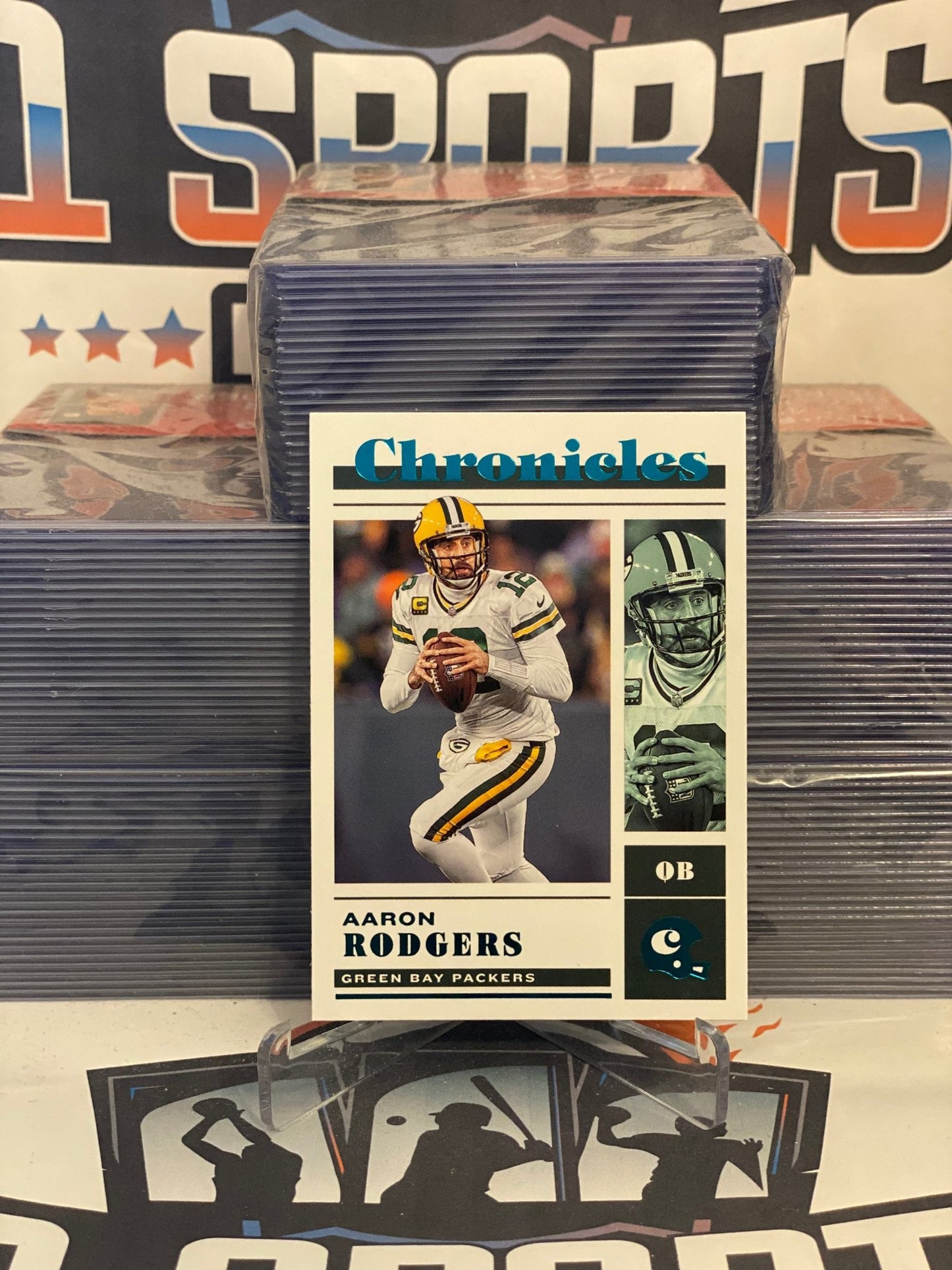 2022 Panini Chronicles (Teal) Aaron Rodgers #23