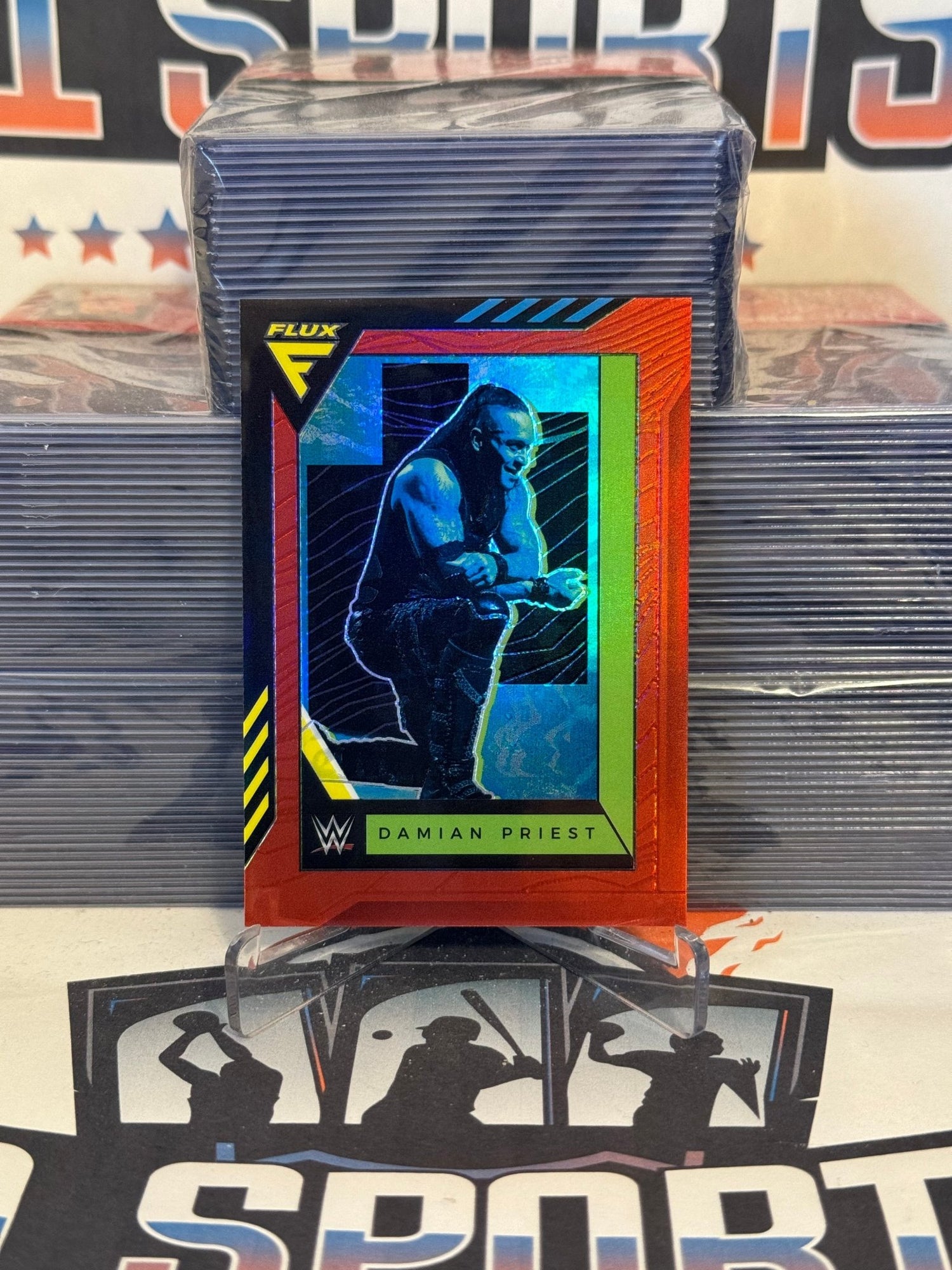 2022 Panini Chronicles WWE (Red Prizm, Flux 175/199) Damian Priest #348