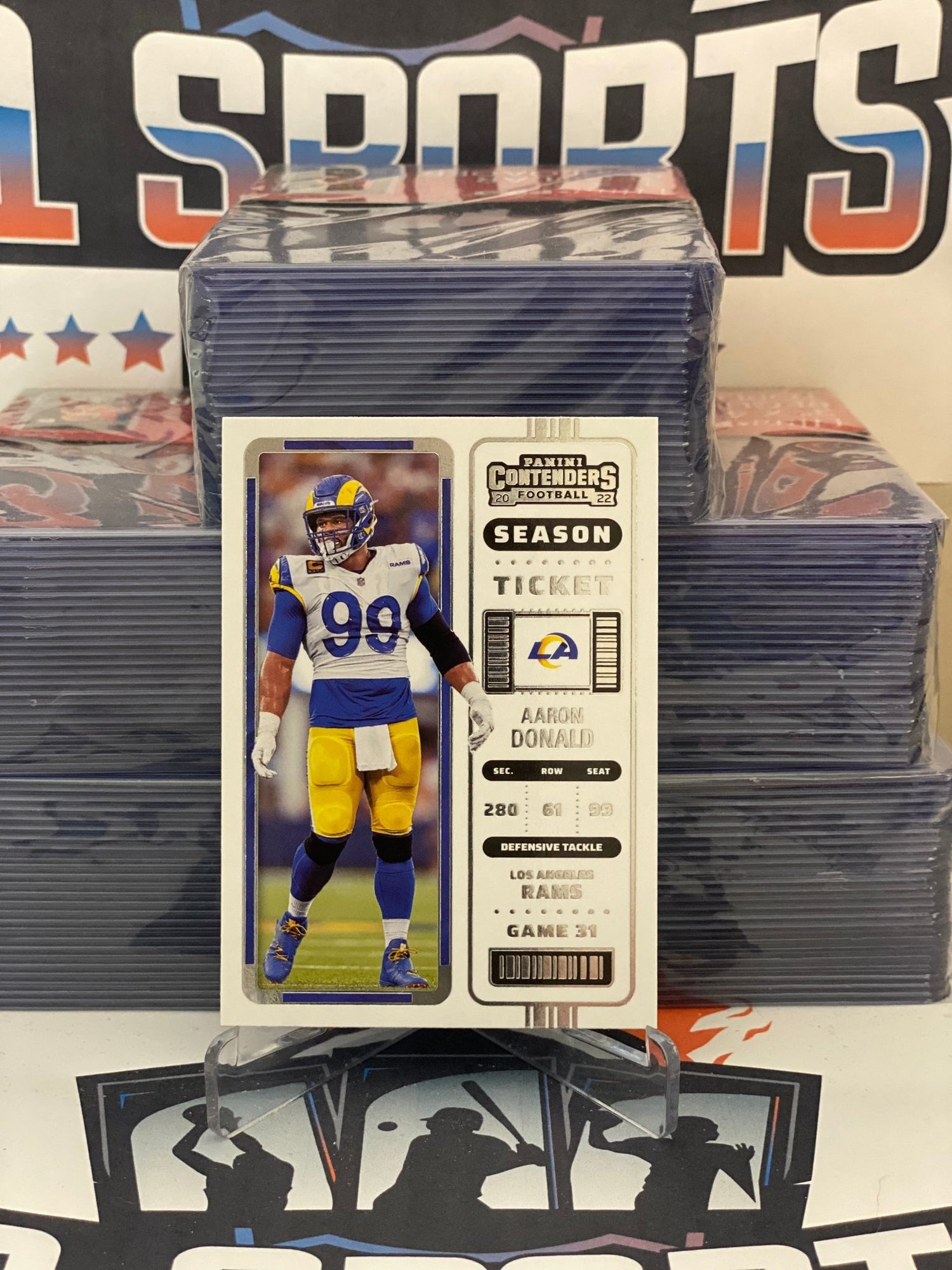 2022 Panini Contenders Aaron Donald #50