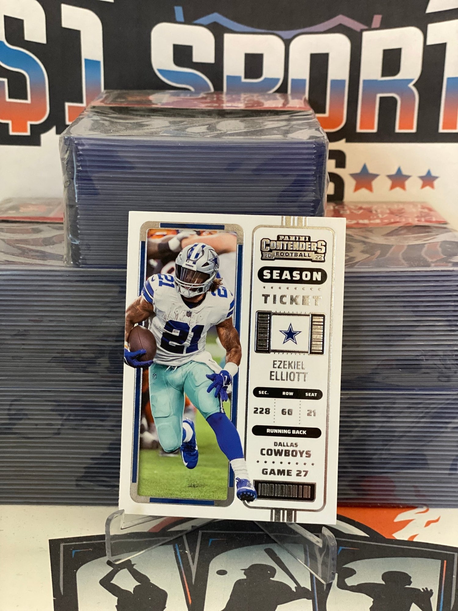 2022 Panini Contenders Ezekiel Elliott #28