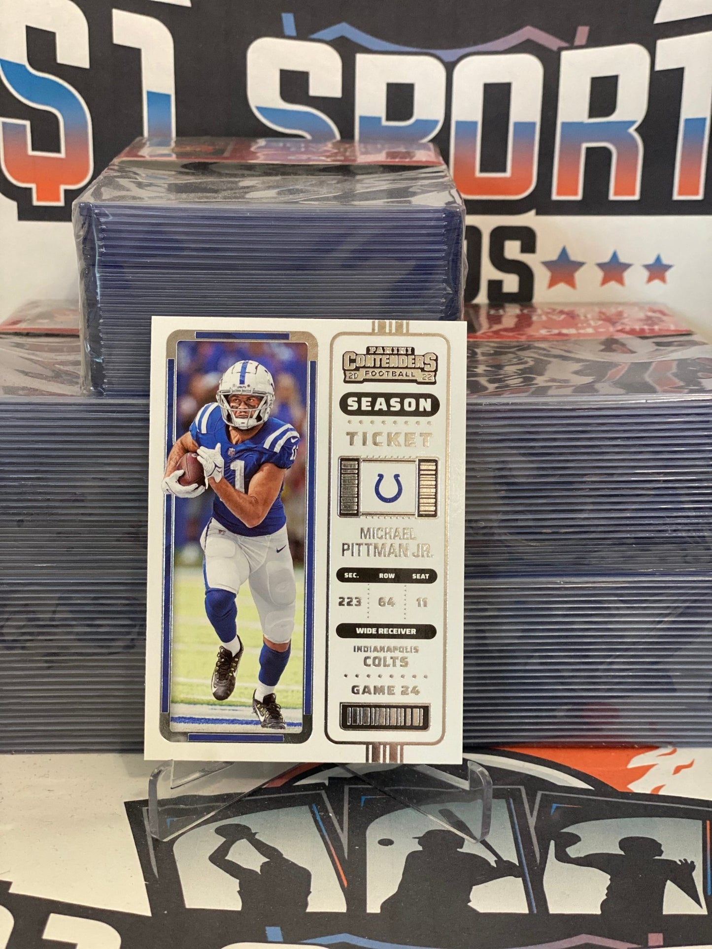 2022 Panini Contenders Michael Pittman Jr. #45 Indianapolis Colts