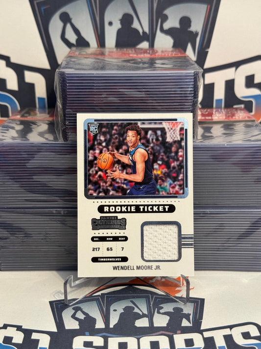 2022 Panini Contenders (Rookie Ticket Relic) Wendell Moore Jr. #RTS-WMJ