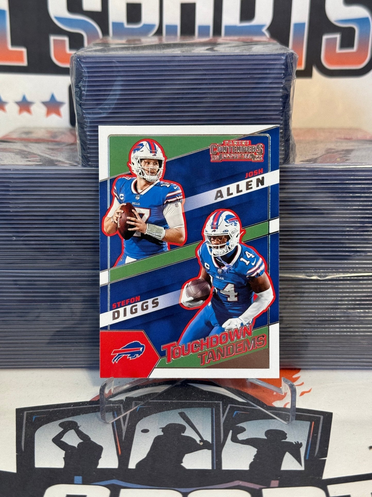 2022 Panini Contenders (Touchdown Tandems) Josh Allen & Stefon Diggs #TDT-BUF