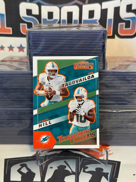 2022 Panini Contenders (Touchdown Tandems) Tua Tagovailoa & Tyreek Hill #TDT-MIA